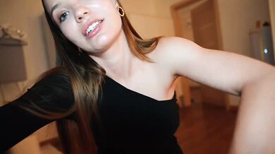 Pov blowjob after a hot date deepthroated and ruined