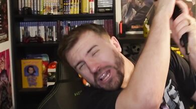 Caught staring at teacher's big tits while she masturbates
