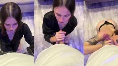 Obsessed with sucking raw cock deep throat blowjob handjob POV cumshot