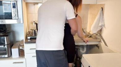 Hot MILF Julia gets her mouth ruined by hubbys cum