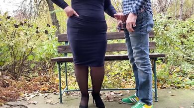 My Step Mom’s Big Ass Gets My Cum Right In The Park