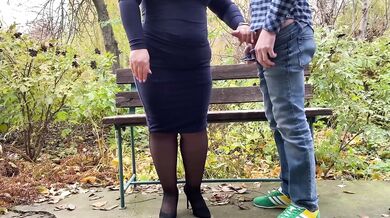 My Step Mom’s Big Ass Gets My Cum Right In The Park