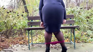 My Step Mom’s Big Ass Gets My Cum Right In The Park