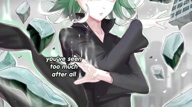 Edgetember with Tatsumaki destroyed by filthy feet and armpits femdom joi