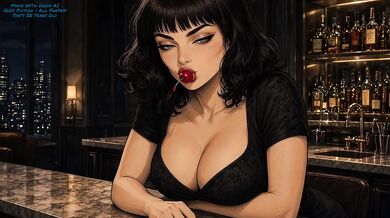 Cheri On Top AI tease cum dripping vintage cartoon hottie