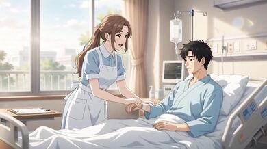Nurse nurse fucks patient while treatment big tits nurse handjob