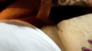 Amateur blonde tattooed latina gets destroyed in reverse cowgirl anal fingering POV