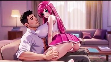 Stepstepsister seduces big boobs stepbrother alone