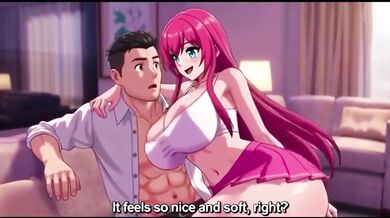 Stepstepsister seduces big boobs stepbrother alone