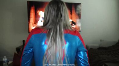 Spider Girl In Costume Gets Step Bro's Web Deep And Rough