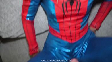 Spider Girl In Costume Gets Step Bro's Web Deep And Rough