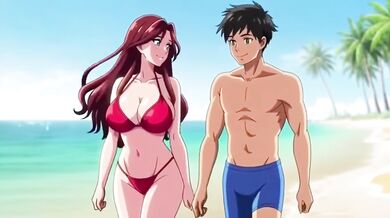 Pick up a stranger on public beach fuck her tight pussy raw