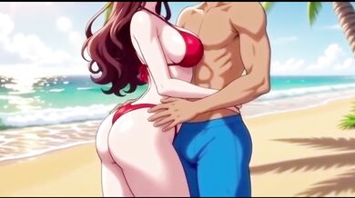 Pick up a stranger on public beach fuck her tight pussy raw