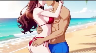 Pick up a stranger on public beach fuck her tight pussy raw