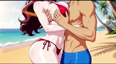 Pick up a stranger on public beach fuck her tight pussy raw