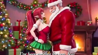 Santa unleashed on milf’s big ass creampie christmas gift