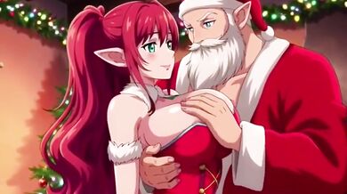 Santa unleashed on milf’s big ass creampie christmas gift