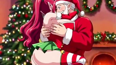 Santa unleashed on milf’s big ass creampie christmas gift