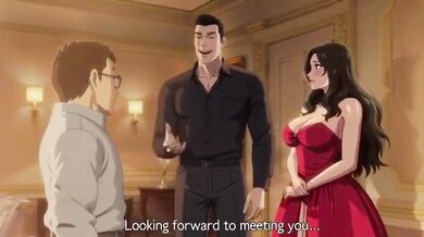 Husband shares his wife’s big tits and ass to pay off debts hentai