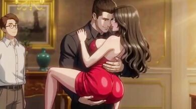 Husband shares his wife’s big tits and ass to pay off debts hentai