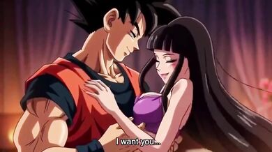 Goku rips deep inside his wife’s fertile womb raw creampie