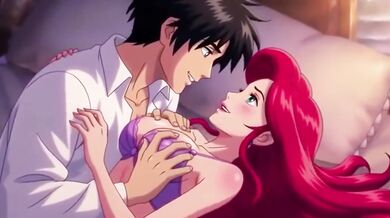 Step Mom Gets Creampied Under Moonlight Hot Anime Fuck