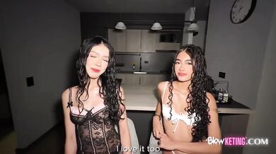 My bestie begged to be fucked hard by her boyfriend 18 year old latina gets a big dick