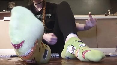 Foot Goddess Ruins Your Slobbering Mouth With Her Fetid Flesh