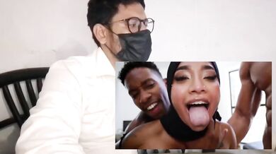 Yasmina Khan destroyed by 5 giant cocks her hijab soaked in rough hardcore gangbang reaction
