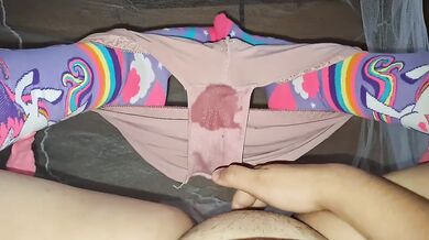 Latina POV spread legs gets fingers drenched in tight pussy