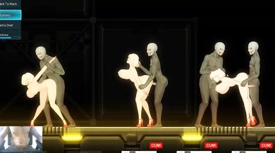 Blonde 18 year old gets pounded by ugly fat aliens creampie rough sex bondage