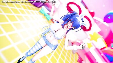 MMD NJ destroyed by IU Lilac solo dance hentai