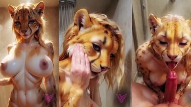 She got destroyed in the shower raw ai fucking