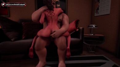 Fat ugly client uses prostitute hard rough sex cartoon POV