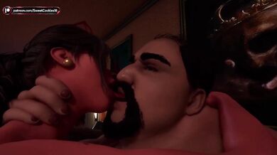 Fat ugly client uses prostitute hard rough sex cartoon POV