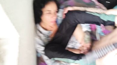 My big dick woke up the latina milf now she swallows all my hot cum