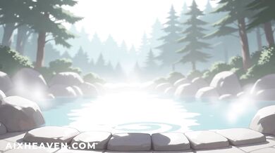 Nemu Kurotsuchi destroys you in the hot spring Bleach Hentai uncensored
