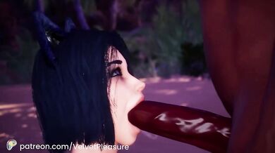 Catgirl’s Beachside Pleasure Part 1 Big BBC Hard Fucked on Public Sand