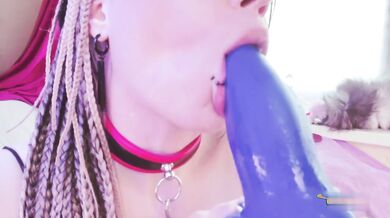 4 mins sloppy blonde anal bj with big dick cumshot