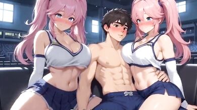 Busty cheerleader rewards captain with sloppy slurping stepmom style