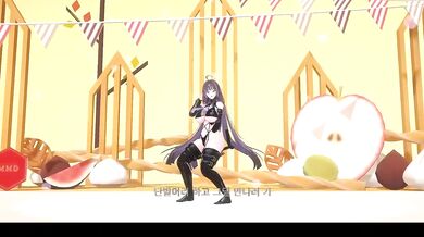 Big Booba Jiggles while ELF Vtuber Dances Naked to Short Hair Hentai MMD