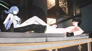 Cool Sword Saint White Clothes Boss Cum On Feet