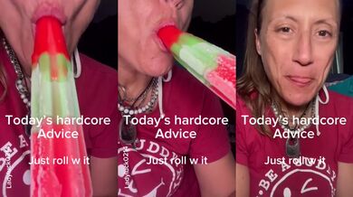 The Watermelon Bomb Pop Blonde Babe Choked Hardcore Solo