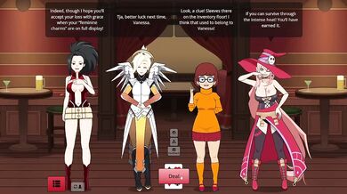 Strip poker Mercy gets her tight holes filled