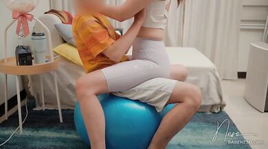 Stretch into cowgirl doggy cumshot facial blasting big tits
