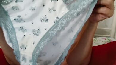 She took off her dirty stinking panties showed off her big natural tits