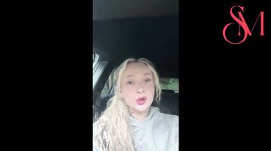 Blonde Tattooed Brit Gets Filthy in Parked Car Solo