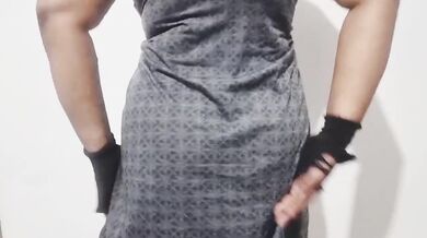 Sri Lankan milf with big natural tits gets stuffed alone on camera