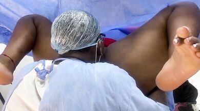 Ginecologo totally destroys patient's tight pussy deep anal check ends in rough cumshot