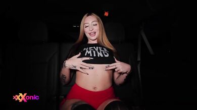 Nina Naples Blindfolded in the Backseat BBC Fucks Her Tatted Cumslut